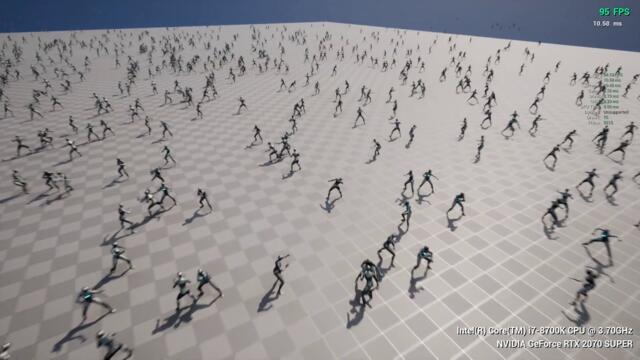 VAMP - UE5.2, 10000 Quinn Actors, Nanite enabled, ISMs, Root Motion Movement, TAA, Motion Blur, VSM