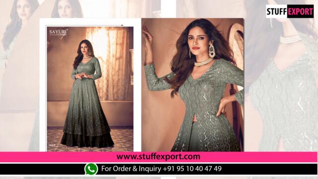 Sayuri Noor Platinum Shaded New Color Designer Wedding Dress Full Catalog Available At Wholesale