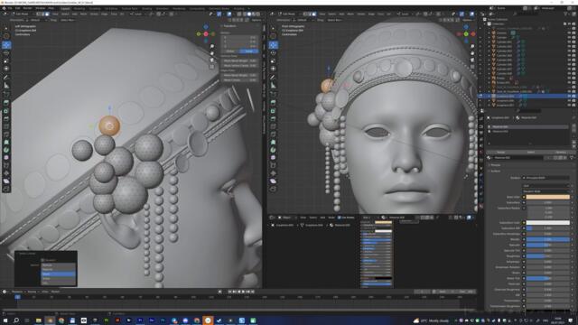 Golgen women. UE 5.2 / JIBARO fan art