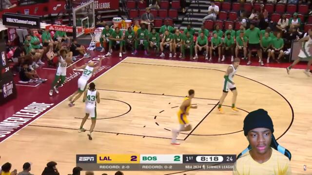 Lakers vs Celtics SL Full Game Highlights Reaction