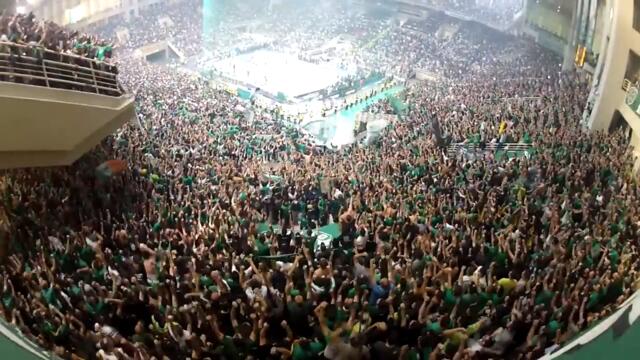 Panathinaikos fans Gate 13 - Green invasion