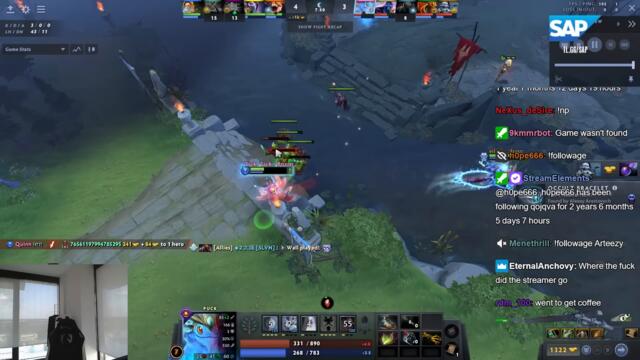 Qojqva left for a while & let his viewers watch Quinn until he came back & witnessed the Quinn thing