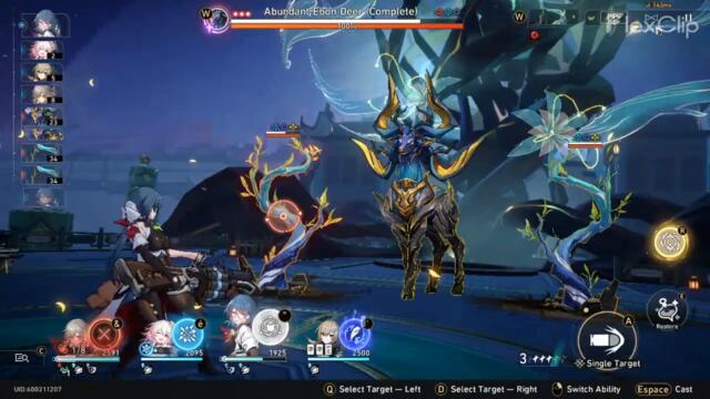 Honkai: Star Rail - World 7 Difficulty III - Auto F2P - Abundant Ebon Deer Boss 【Honkai: Star Rail】