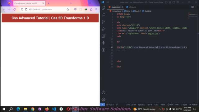 Web Animation with css 2D transform 1.0 - class - 21