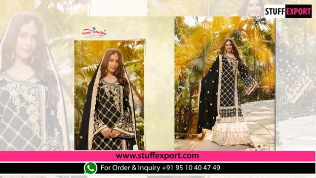 Your Choice Kashish Sarara Embroidery Salwar Kameez Full Catalog Available At Wholesale Rate.