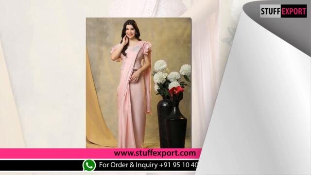 Amoha Trendz 265 Ruffle Ready To Wear Saree Collection Full Catalog Available At Wholesale Rate.