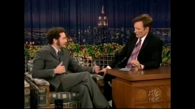 Conan O'Brien to Danny Masterson, 2004: "You'll be caught soon"