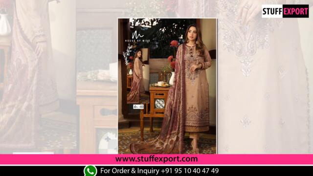 House Of Mist Ghazal Cotton Dress Material Collection Full Catalog Available At Wholesale Rate.