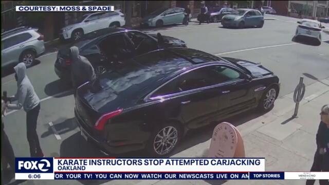 Karate instructors stop attempted carjacking in Oakland
