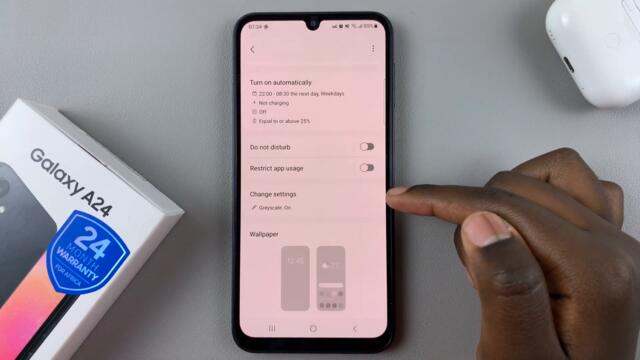 How To Disable Greyscale In Sleep Mode On Samsung Galaxy A24