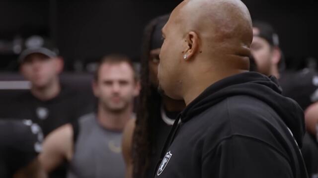 Coach Pierce's Locker Room Victory Speech vs. Giants | Raiders | NFL