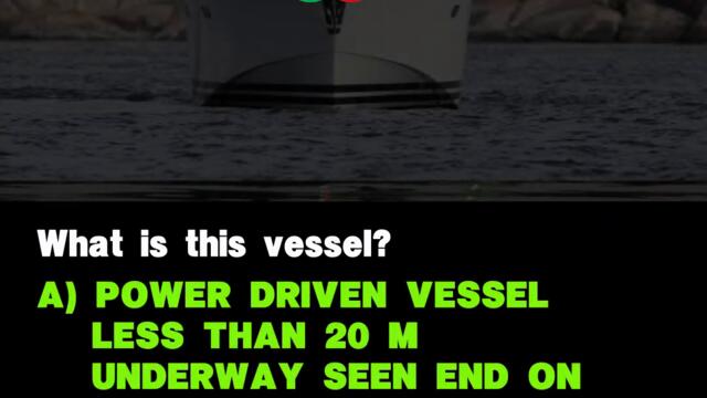 #14 Colreg card. Ship's navigation lights.