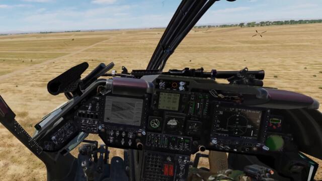 OH-58D Kiowa Warrior: Too close for rockets, switching to gun!