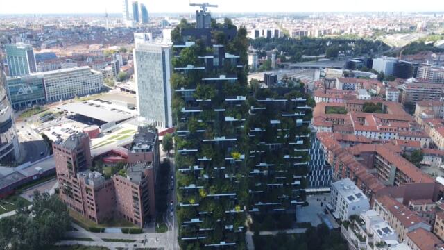 Drone Clips - Bosco Verticale, Milano, Italy - HD