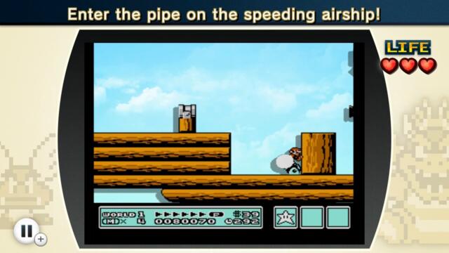 NES Remix 2: Remix Stage 7 - Enter the pipe on the speeding airship!