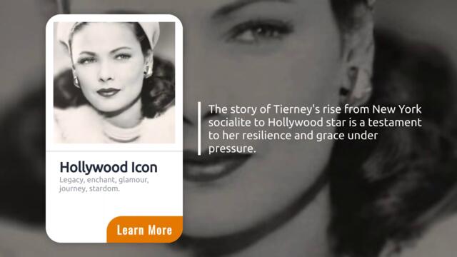 How Gene Tierney's Beauty Inspired Women of a Generation