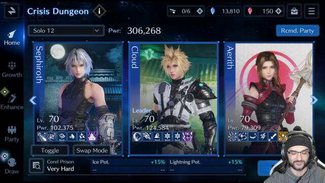 Corel Prison Crisis Dungeon S+ Very Hard - FF7 Ever Crisis