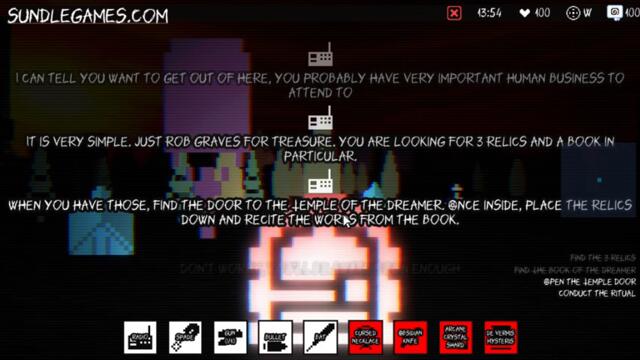 Let's Play The Forest Door alternative good ending. Dungeon Crawler Game Jam 2024 entry. Roguelike