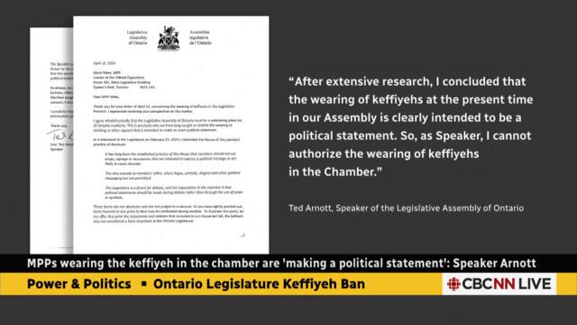 Keffiyeh is 'cultural attire,' not a political statement, says Ont. NDP leader | Power & Politics
