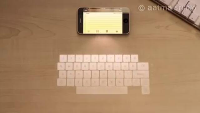 Иновации: Холограмна клавиатура - GSM Smartphones - Flash keyboard