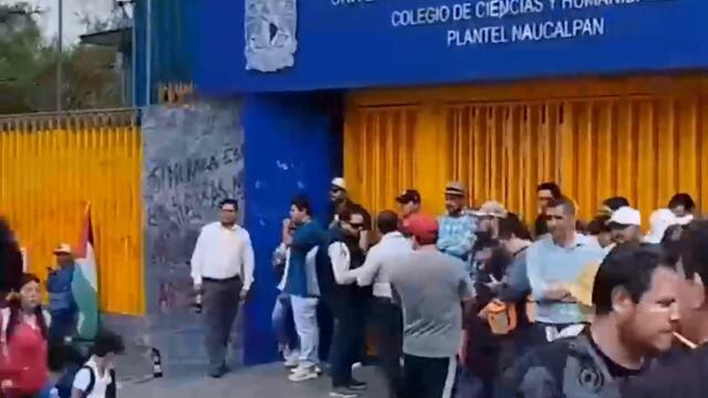Alumnos de CCH Naucalpan se movilizan; piden "sacar a porros" de la institución