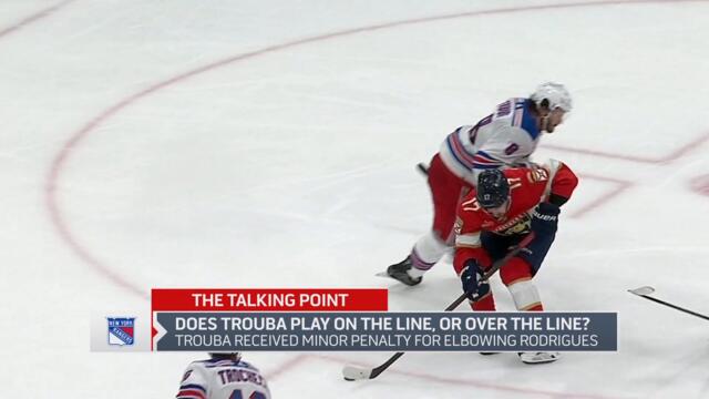 DOES TROUBA PLAY ON THE LINE, OR OVER THE LINE?