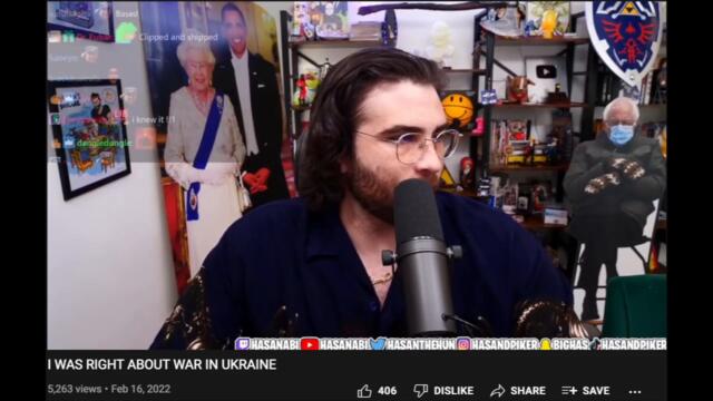 I WAS RIGHT ABOUT WAR IN UKRAINE (2/16/22) - HasanAbi