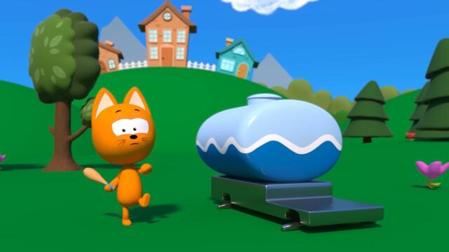 Изучаем цвета - Игры Котэ и Синего трактора - мультики для малышей