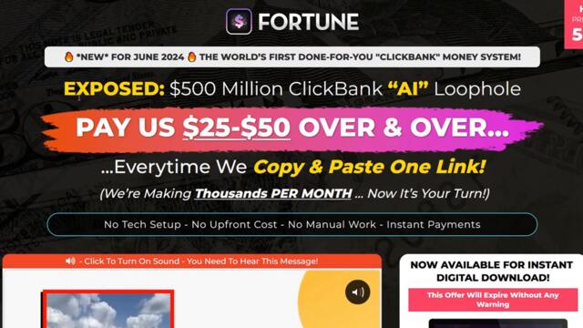 FORTUNE AI App Review - Legit Clickbank System?