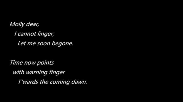 Molly Dear, Good Night (1861) -  Stephen Foster (new electric arrangement)