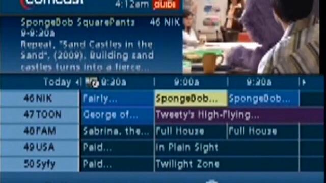 Browsing the TV guide in August 2009...