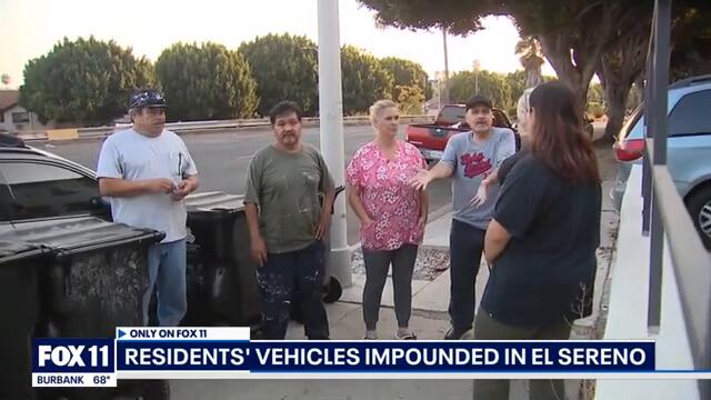 Los Angeles residents blindsided by their cars getting towed; LA City says it is for safety