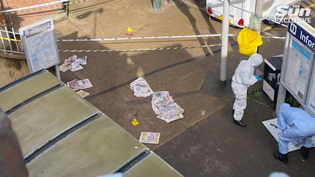 Cops hunt knifeman who left man fighting for life after ‘horrific’ rush hour attack at train station