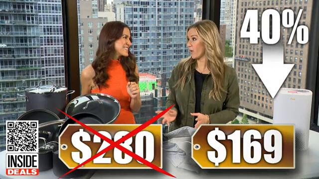 Inside Deals: Nonstick Cookware Set, Heat Neck Wrap, HEPA Air Purifier — Up to 73% Off