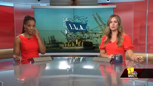 Baltimore port workers join nationwide strike
