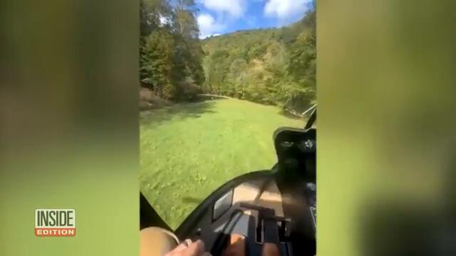 Hurricane Helene Survivor Uses Mirror to Signal for Help