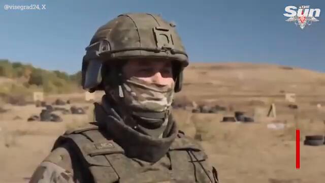 Putin’s troops practise dodging kamikaze Ukrainian drones…with karate rolls & gun throwing