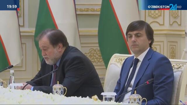 Президент Республики Узбекистан принял делегацию Российской Федерации