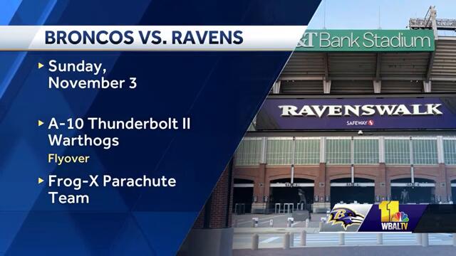 Preview fan festivities for Ravens games against Broncos, Bengals