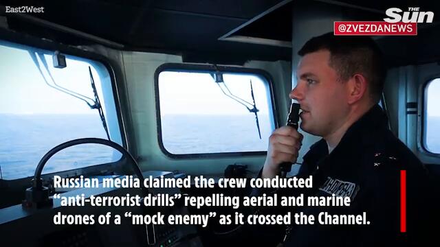 Russia releases dramatic footage of war games in ENGLISH CHANNEL - but is all it seems?