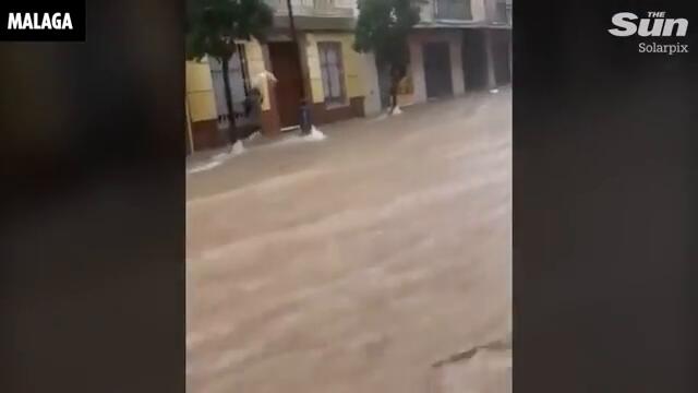 Malaga & Marbella swamped by storm deluge as tornadoes form off Costa Del Sol