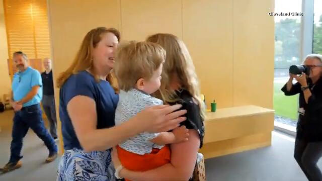 Woman Cries Meeting 1-Year-Old Who She Donated Partial Liver to