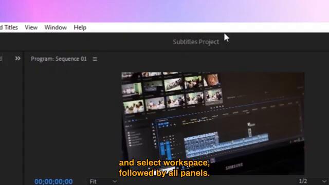How to add automatic subtitles/captions in Premiere Pro