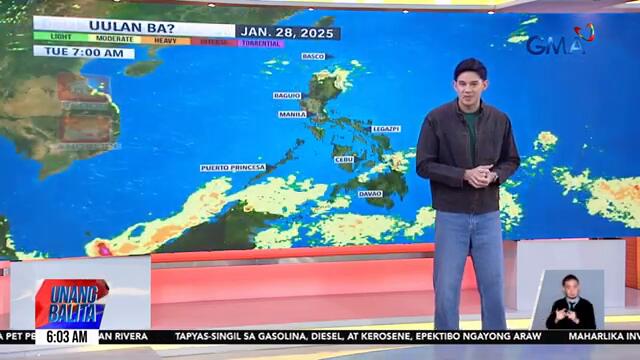 Weather update as of 6:02 AM (January 28, 2025) | Unang Balita