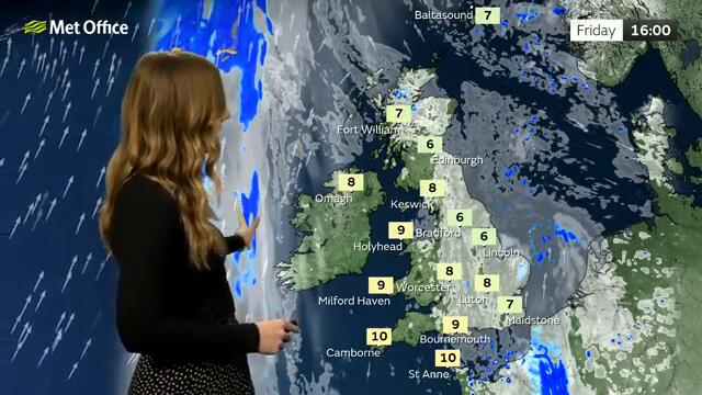 31/01/2025 – Cloudy for most, sunny in west  – Afternoon Weather Forecast UK – Met Office Weather