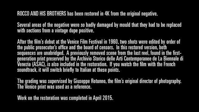 Роко и неговите братя Rocco and his Brothers   (1960) Бг Аудио Част 1