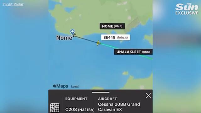 Desperate search under way after plane carrying 10 vanishes over Alaska