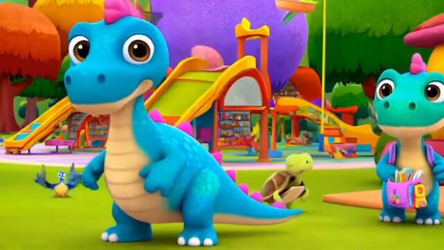 Динозавърчето Дино тръгва на училище в Една Забавна Детска Песен за Всички!