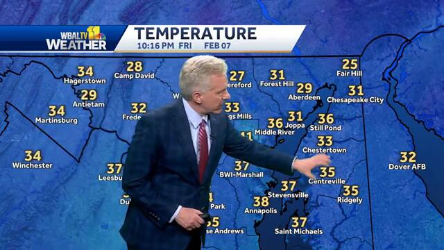 Maryland weather forecast: Winter weather begins around noon Saturday
