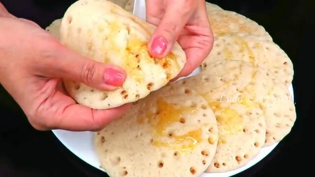 🥮Без яиц Блины с дырочками рецепт на молоке, лепешки Багрир, Люда Изи Кук, как печь блины pancakes